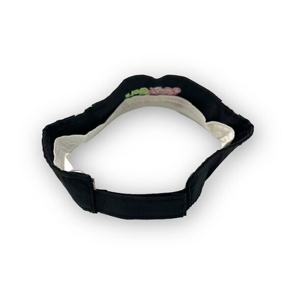 Girls Golf LPGA USGA Black Embroidered Visor Hat Cap Youth Girls One Size OSFM - Picture 4 of 7